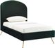 TOV Furniture Vivi Forest Green Velvet Twin Bed-1