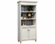 Martin Furniture Hartford Black /Linen White Lower Door Bookcase-1