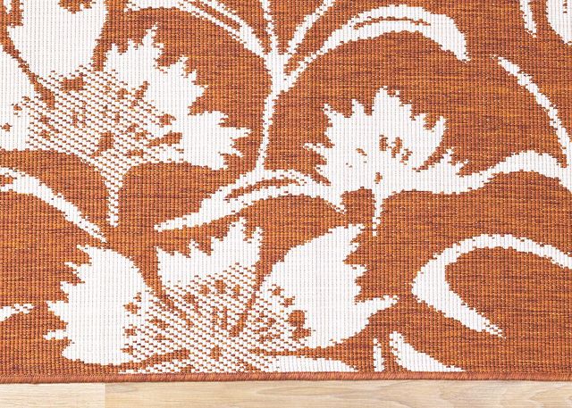 Kalora Interiors Bristol Cream/Orange 5'x8' Indoor/Outdoor Area Rug-3