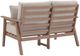 Signature Design by Ashley® Grover Beach Beige/Driftwood Fabric/Plastic Outdoor Loveseat-3