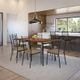 Amisco Customizable Alys 72" Italian Porcelain Top with Rectangular Table Base-3