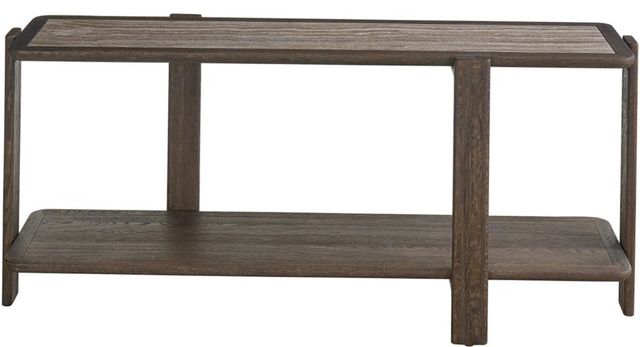 Universal Explore Home™ Modern Dark Gray Console Table with Sable Base-1