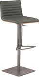 Armen Living Cafe Gray/Walnut Bar Stool-0
