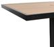 CabanaCoast® Customizable Skye Aluminum/Wooden 24" Outdoor Square Pedestal Dining Table-2