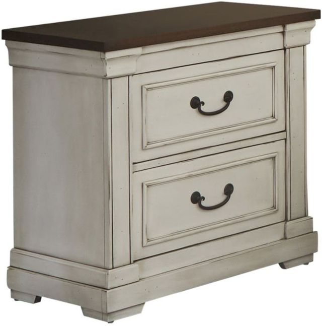 Coaster® Hillcrest 4-Piece Dark Rum/White King Bedroom Set-2