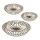 A & B Home 3-Piece Copper/Silver Disc Set-0