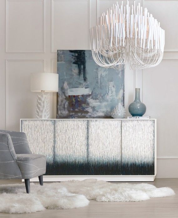 Hooker® Furniture Melange Mediterranean White Entertainment Credenza-1