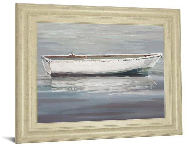 Classy Art Gray/White Gentle Anchorage by Mark Chandon Wall Art-1