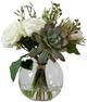 Uttermost® Belmonte Cream Floral Bouquet and Vase-0