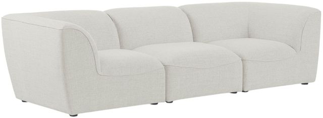 Meridian Furniture Miramar 3-Piece Cream 109" Upholstered Modular Sofa-0
