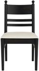 Riverside Furniture Calhoun Ebony Whiskey Oak Ladderback Side Chair-2