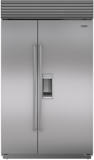 Sub-Zero® 28.4 Cu. Ft. Stainless Steel Built In Side By Side Refrigerator-0
