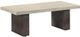 Armen Living Abbey Light Gray Dining Table with Silver Grey Base -0