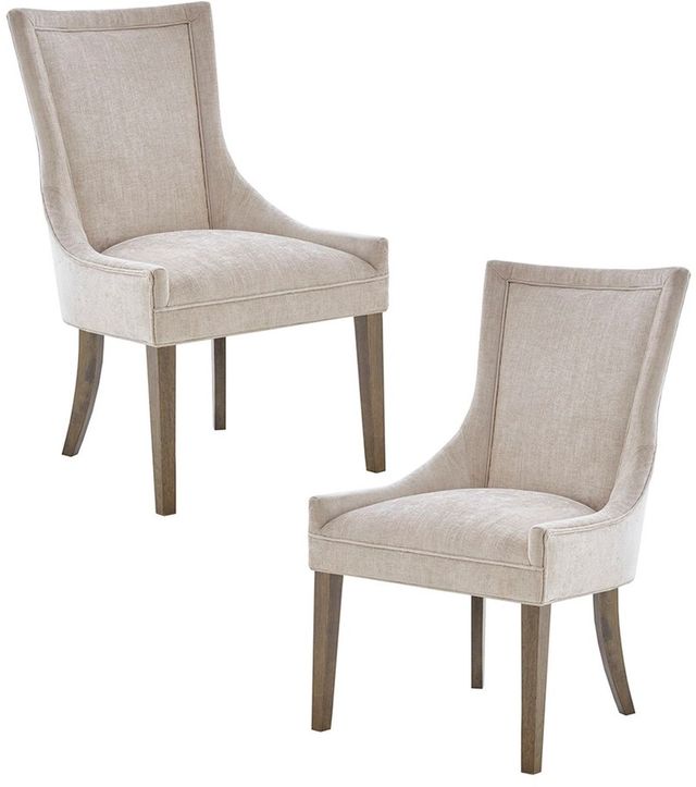 Olliix by Madison Park Signature Cream Ultra Dining Side Chair (Set of 2)-3