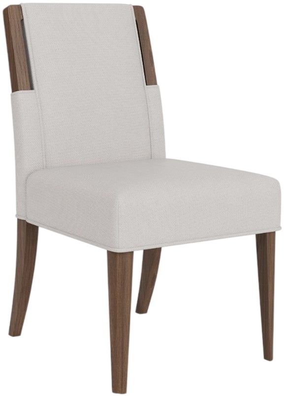 Riverside Furniture Delia Shell/Walnut Upholstered Side Chair-0