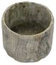 A & B Home Gray Small Round Tree Stump Cement Stool-4