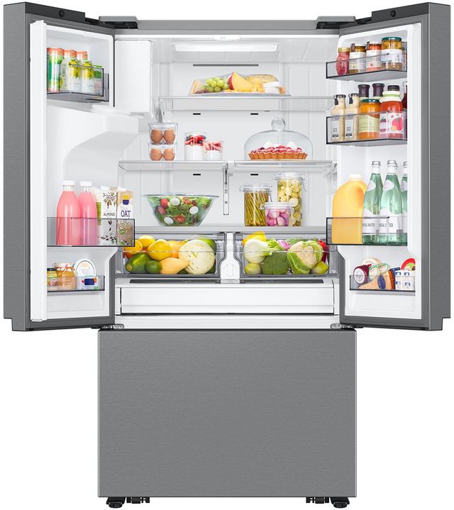 Samsung 36 in. 31 Cu. Ft. Fingerprint Resistant Stainless Steel Freestanding French Door Refrigerator-3