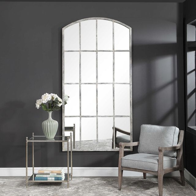 Uttermost® Amiel Ivory Arched Mirror-1