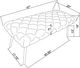 Coaster® Ella Rust Upholstered Bench-3