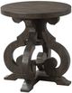 Elements International Stone 2-Piece Smokey Walnut Occasional Table Set-2