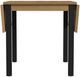 Intercon Newport Natural Oak Drop Leaf Dining Table with Black Base-4