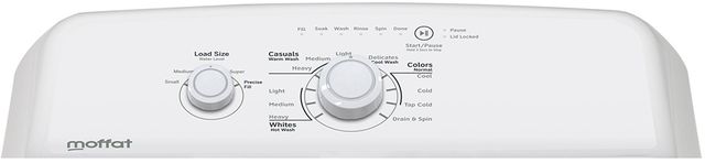 Moffat 4.4 Cu. Ft. White Agitator Top Load Washer-1