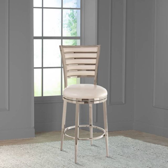 HH2 Home Rouen Ivory/Shiny Nickel Counter Stool-3