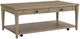 Bernards Citrus Heights Sand Cocktail Table with Caster-0