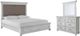 Benchcraft® Kanwyn 3-Piece Whitewash Queen Panel Bed Set-0