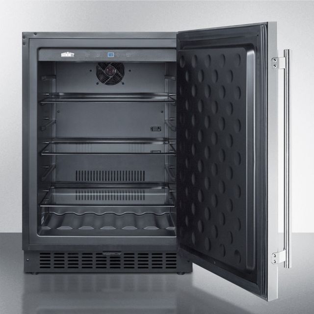 Summit® 4.6 Cu. Ft. Stainless Steel Under the Counter Refrigerator-2