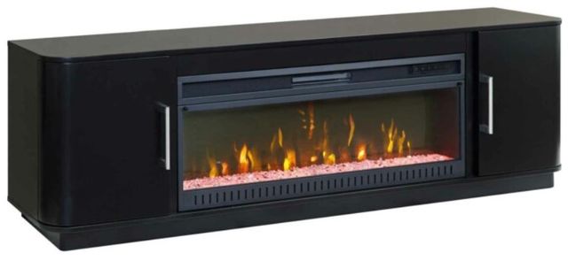 Martin Furniture Uptown Black 76" Fireplace TV Stand-0