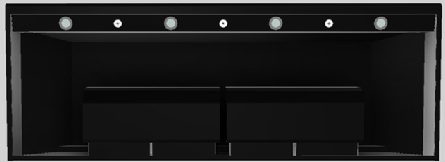 Vent-A-Hood® 66" Black Wall Mounted Range Hood-2