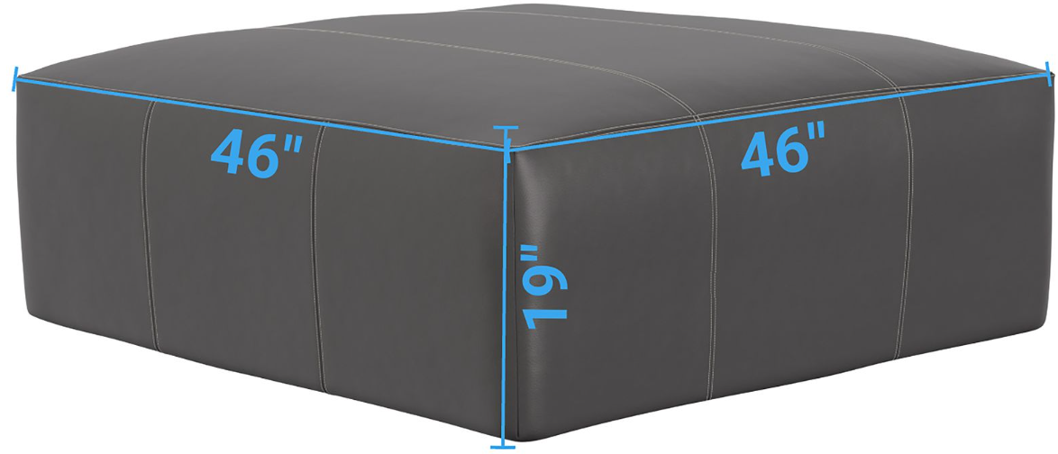 Jackson Furniture Minori Steel Cocktail Ottoman | Jack's Furniture