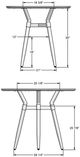 Amisco Customizable Link Birch Veneer 42" Round Bar Table-2