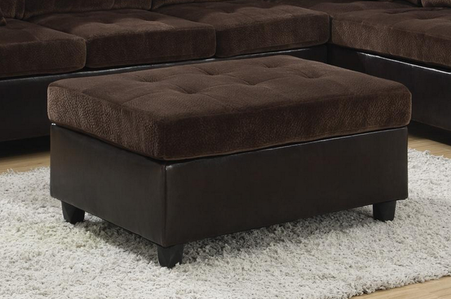 Coaster® Mallory Dark Chocolate Ottoman-1