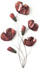 Classy Living Red Floral Wall Decor-0