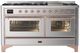 Ilve® Majestic III 60" Stainless Steel Pro Style Dual Fuel Natural Gas Range with Triple Glass Door and Copper Trim-0