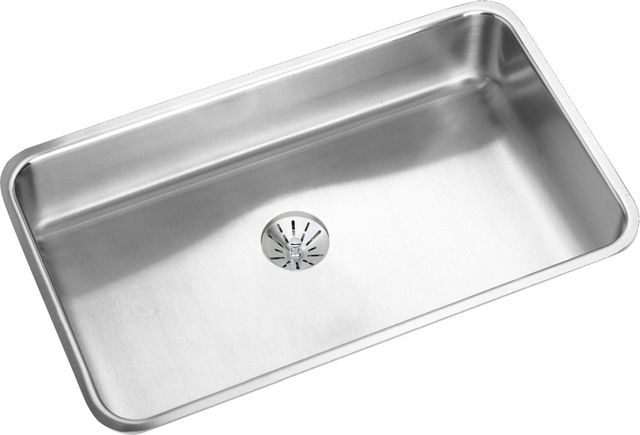 Elkay Lustertone® Classic Lustrous Satin 31" x 19" x 8" Single Bowl Undermount Sink with Perfect Drain®-0