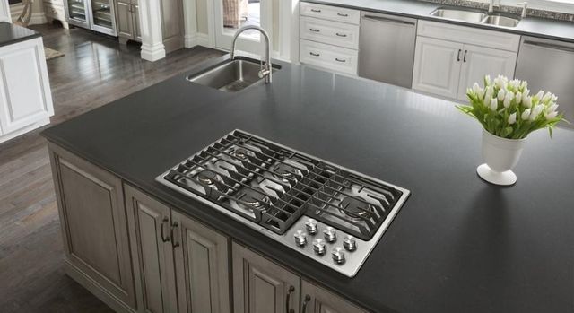 JennAir® 36" Stainless Steel Natural Gas Downdraft Cooktop-8
