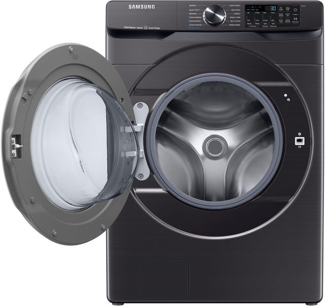 Samsung 5.0 Cu. Ft. Brushed Black Front Load Washer-1
