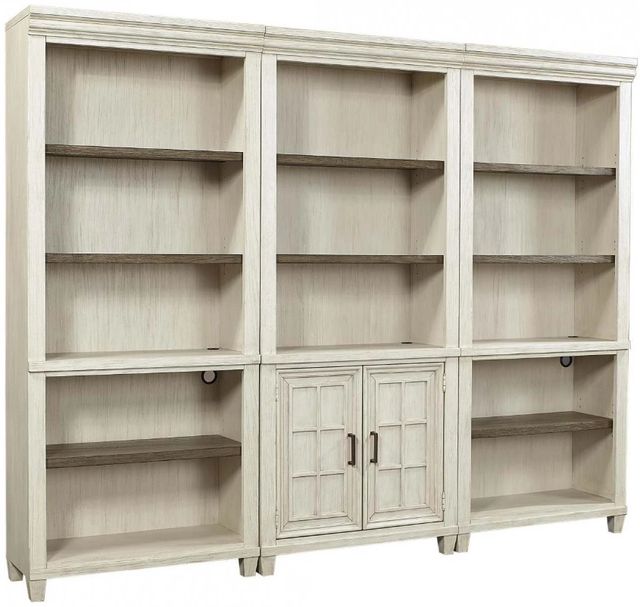 aspenhome® Caraway Aged Ivory Door Bookcase-2
