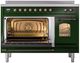 Ilve® Nostalgie II Series 48" Emerald Green Pro Style Induction Range-2