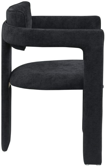 Meridian Furniture Brenda Black Upholstered Dining Chair-2