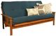 Kodiak Furniture Suede Navy 8" Coil Hinged Innerspring Full Futon Mattress -0