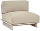 Classic Home Livia Taupe Fabric/Wood Outdoor Accent Chair-0