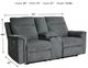 Signature Design by Ashley® Barnsana Gravel Power Reclining Loveseat with Console-2