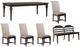 Liberty Furniture Paradise Valley 6-Piece Flax Tweed/Saddle Brown/Tobacco Optional Rectangular Table Set-0