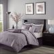 Olliix by Madison Park Biloxi 7 Piece Purple California King Comforter Set-1