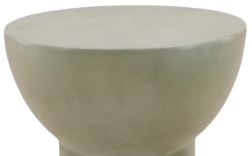 Dovetail Furniture Rhett Pastel Green Concrete Outdoor End Table-1