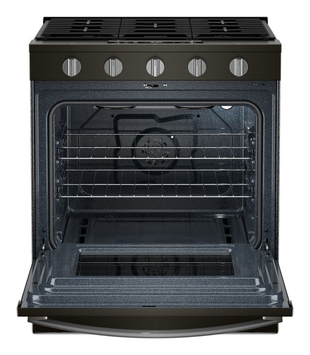 Whirlpool® 30" Black Stainless Steel Slide-In Gas Range with Air Cooking Technology-1
